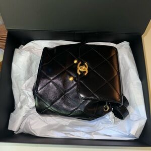Black CHANEL backpack